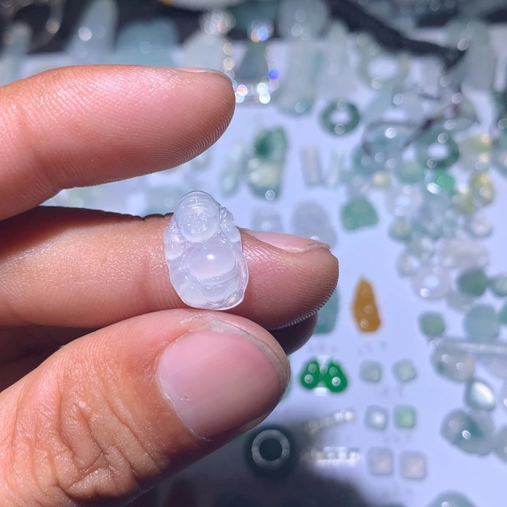 翡翠未镶嵌吊坠(不含链)财