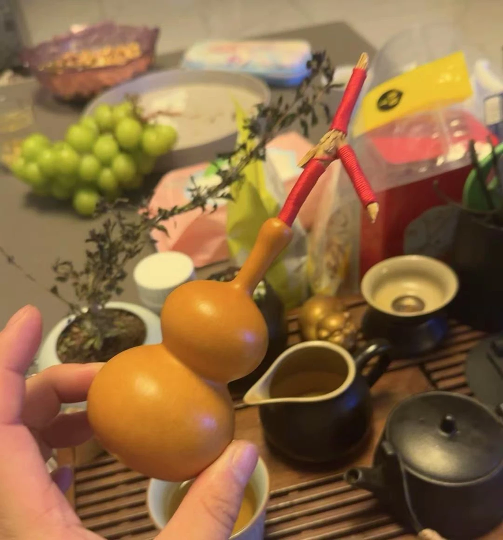 【手把件葫芦下单链接】葫芦摆件手把件八宝草里金钱袋子顺丰包邮