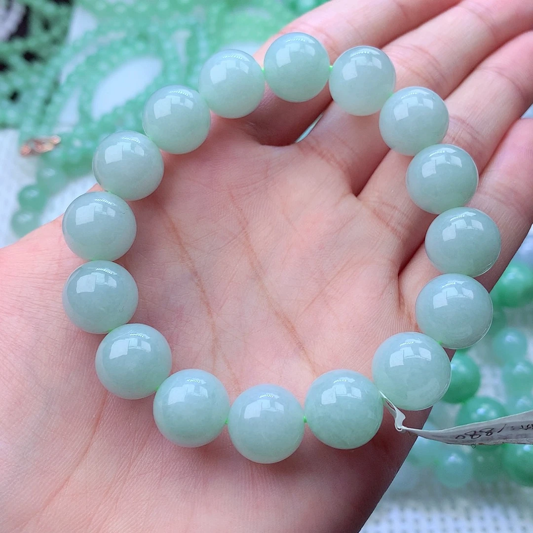 翡翠未镶嵌毛衣链卡13