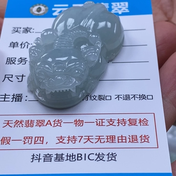 阿***子颈饰未镶嵌翡翠多人貔貅