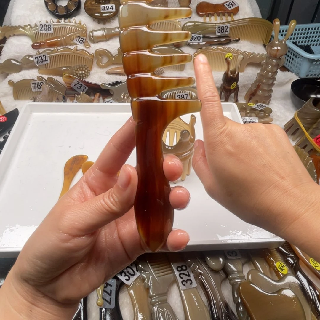 牛角梳牛角福利款牛角牛角梳子梳子