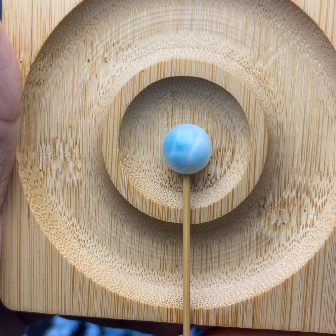 未镶嵌针钠钙石（海纹石）珠宝半成品海纹石单珠12