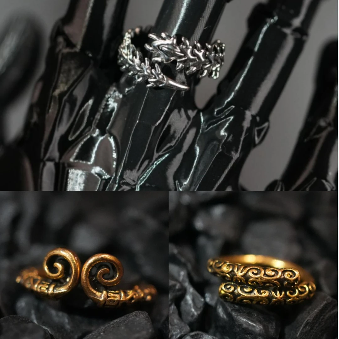 合金戒指 黑悟空紧箍咒/金箍棒全金属戒指一枚 不挑款式 随机