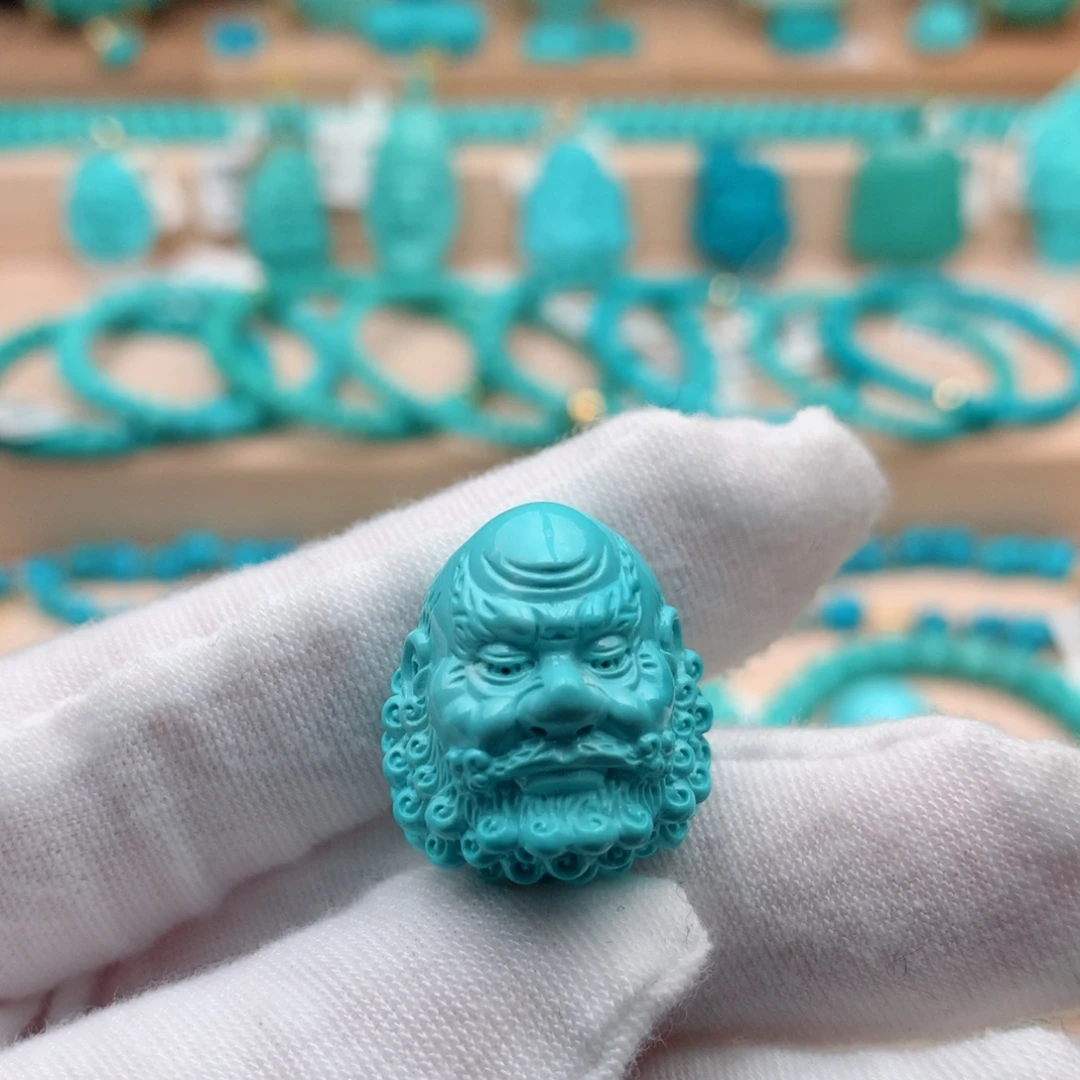 绿松石未镶嵌珠宝奇石18.8mm