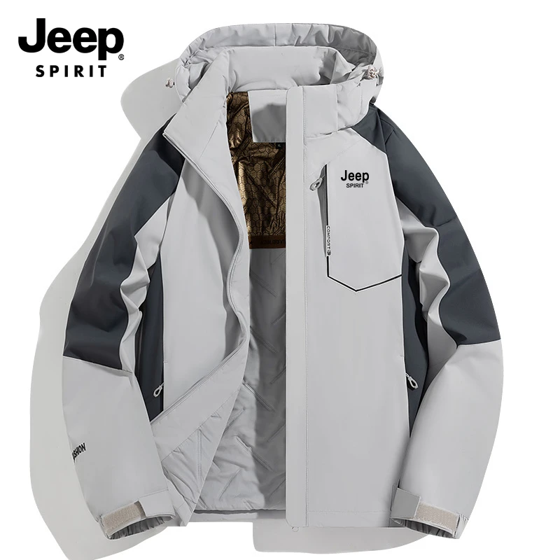 JEEP SPIRIT吉普户外冲锋衣棉服新款石墨烯加厚保暖棉男女