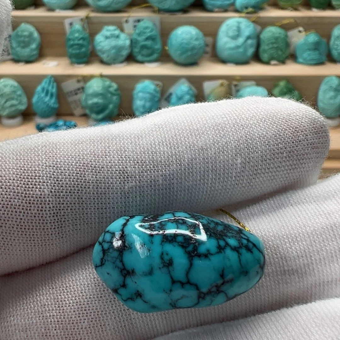 未镶嵌绿松石随形13.3mm