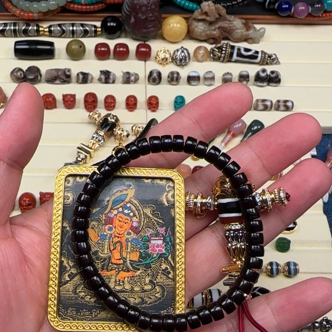 椰蒂吊坠小*椰蒂原生态手串配珠