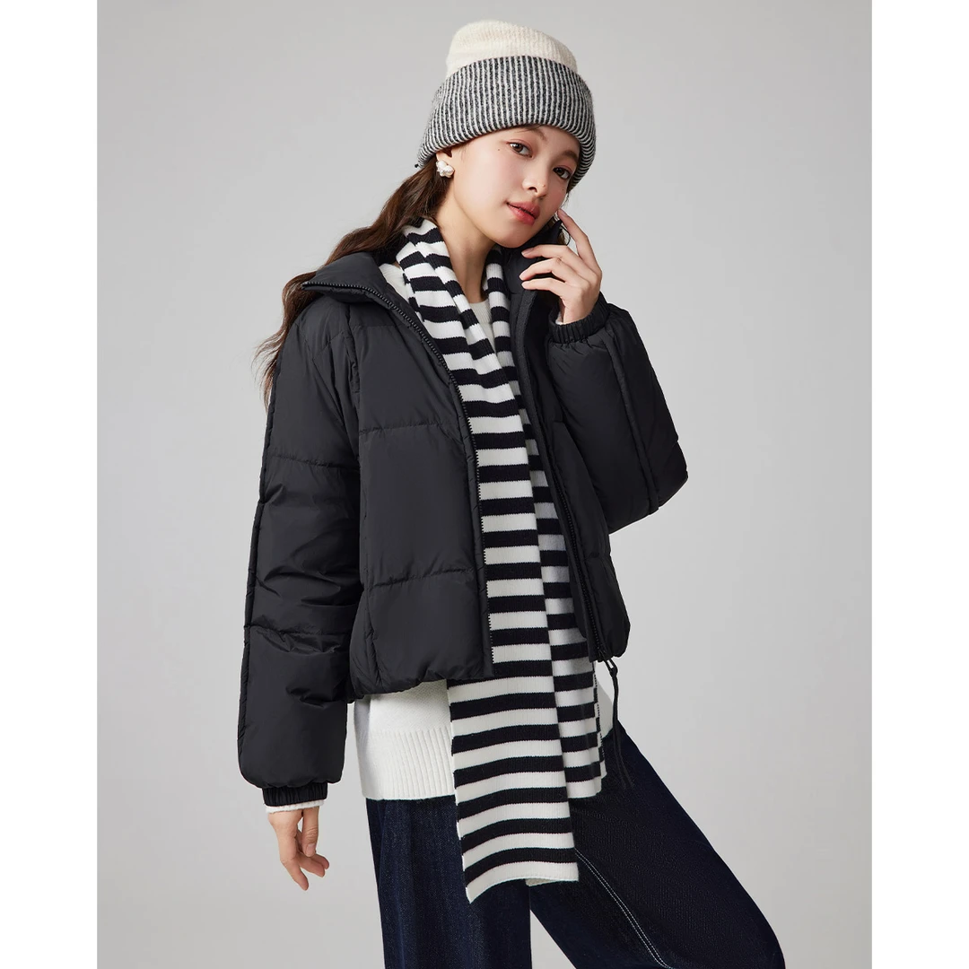 IEF/爱依服2025冬季新款短款流光风保暖羽绒外套