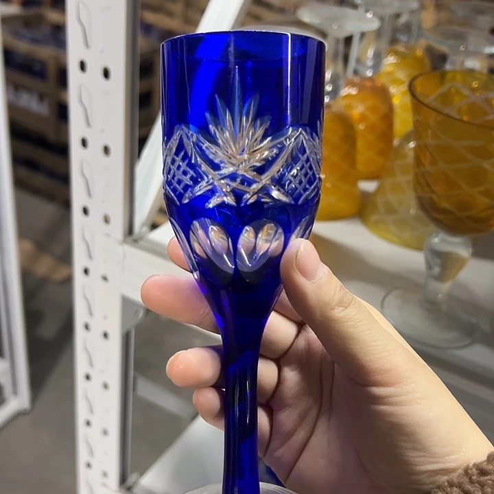 平底款水晶玻璃微瑕一个