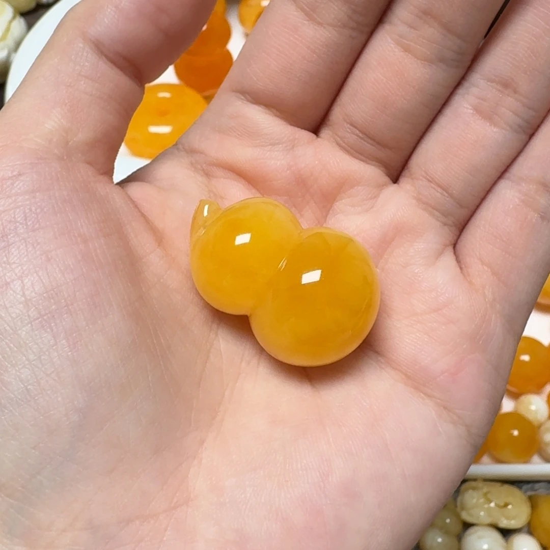 琥珀未镶嵌裸石蜜蜡葫芦
