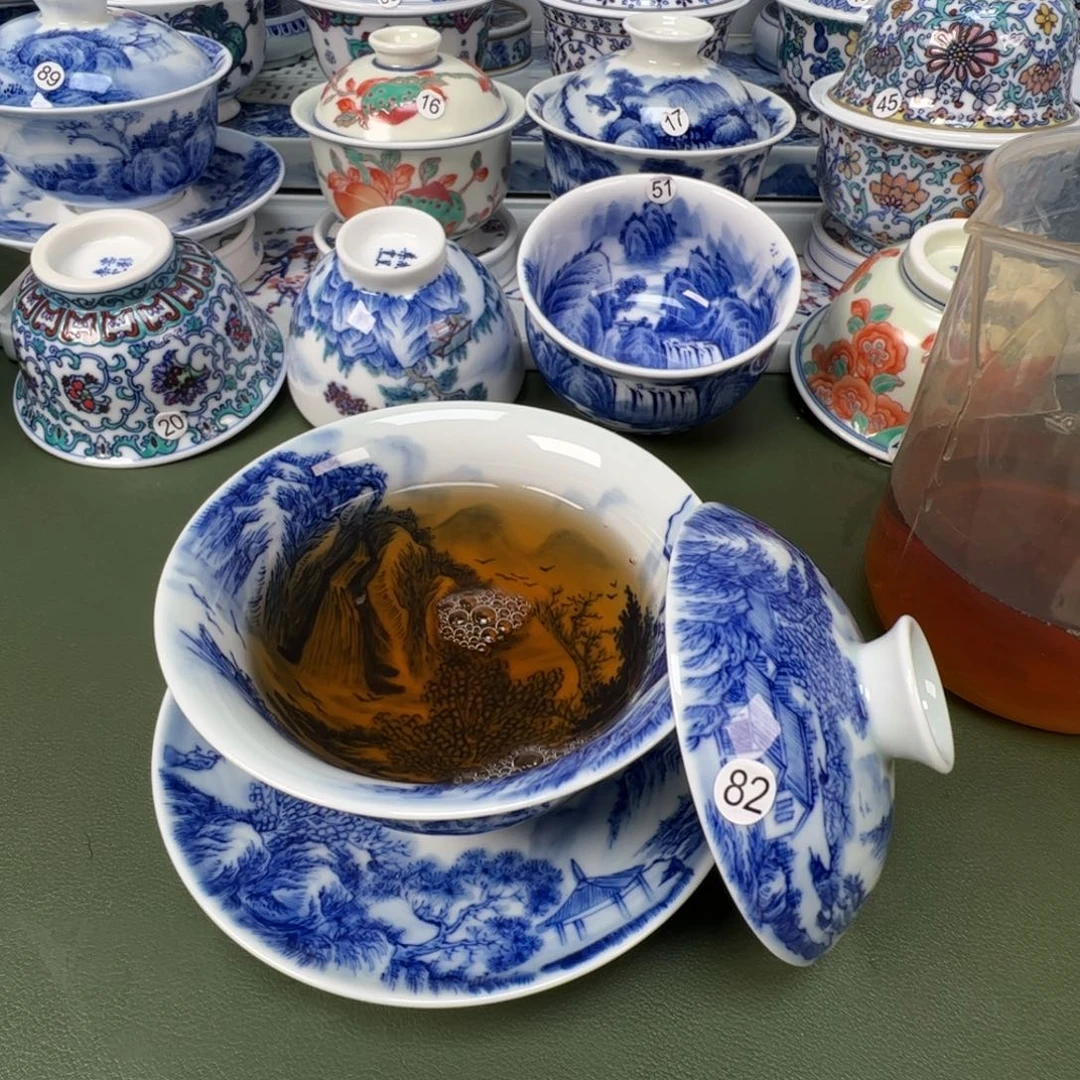 陶瓷景德镇纯手工纯手绘茶具木木82