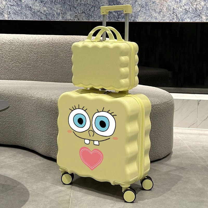儿童子母行李箱2025新款可坐骑女童小型18寸旅行登机箱男孩拉杆箱