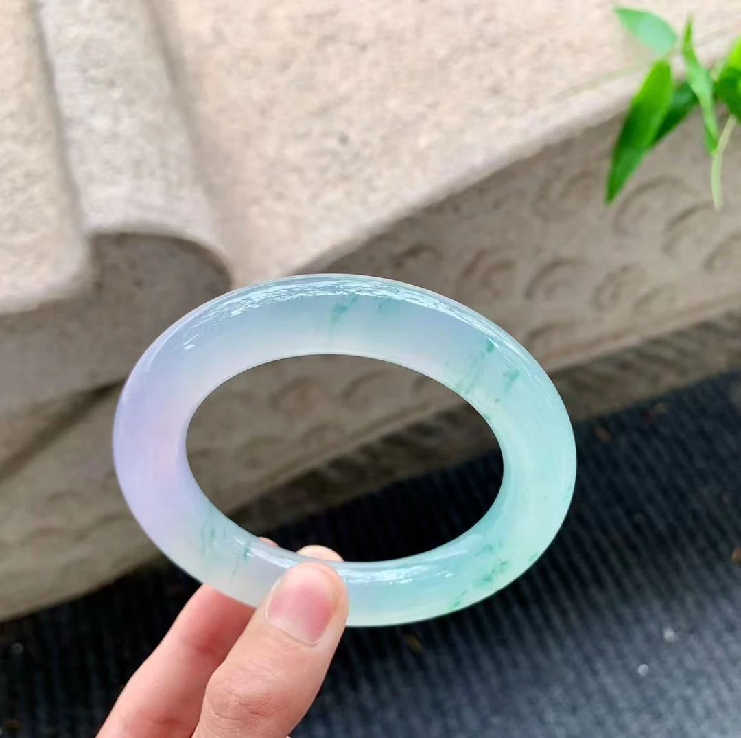 A缅区原矿手现场国风雅韵手工镯(小艾）