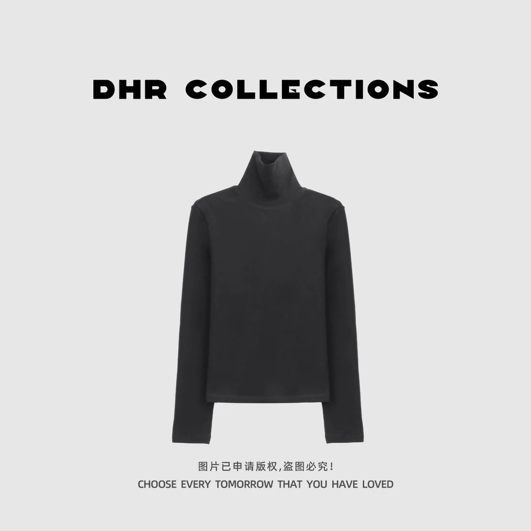 豆豆9【高领蚕丝发热绒】保暖厚实软糯舒适打底长袖上衣-25DD133