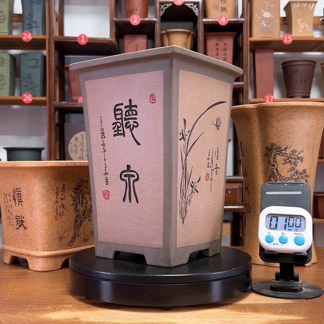 【闪购商品】紫砂花盆?*?周之夏精品紫砂花盆
