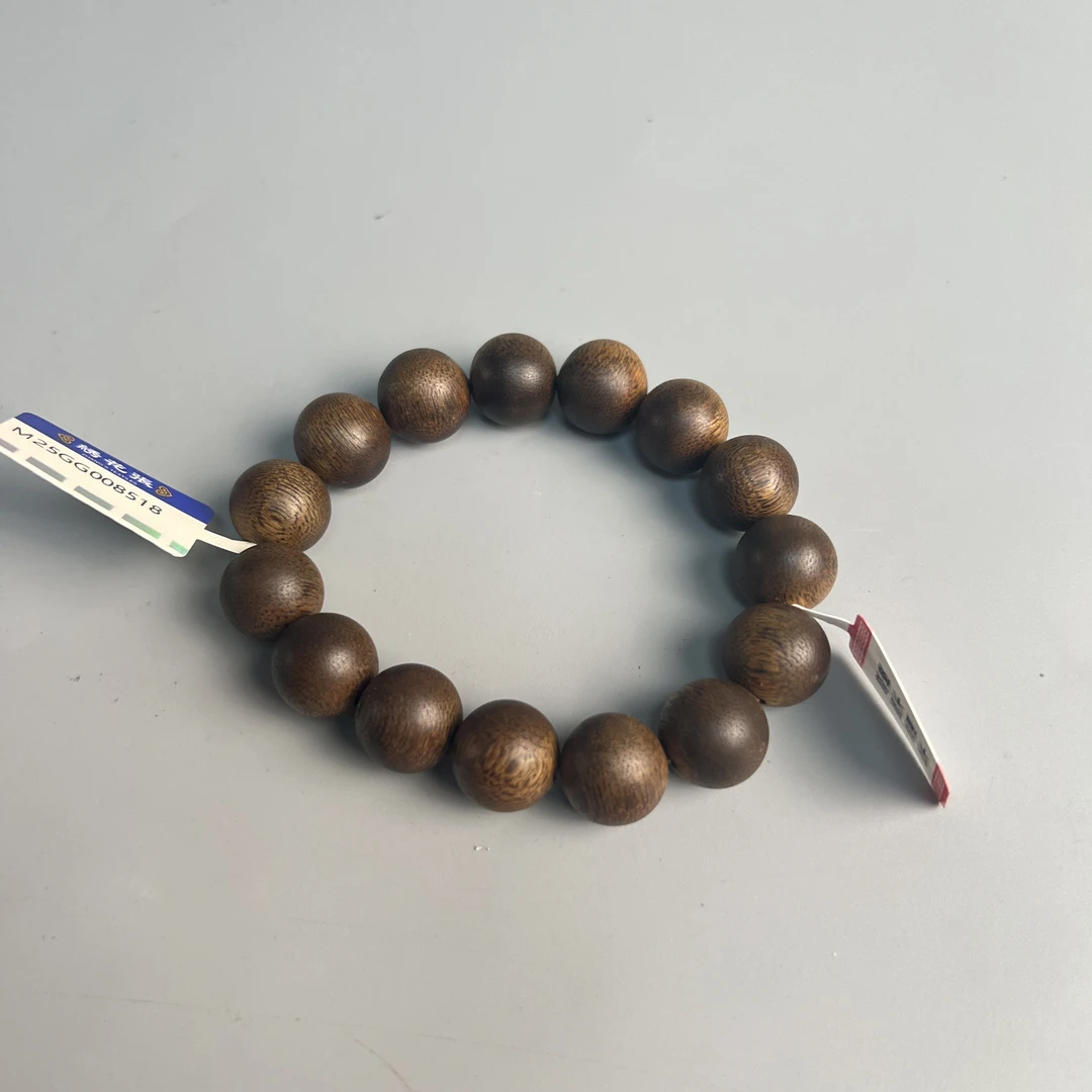 沉香 芽庄奇楠沉香手串14mm（九分沉）1-M25GG008518-30