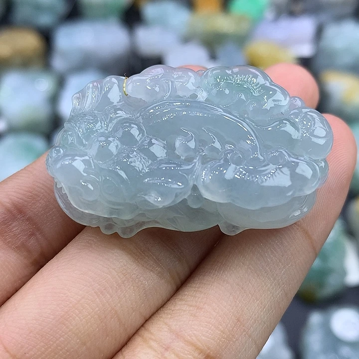 翡翠未镶嵌颈饰天然缅甸翡翠