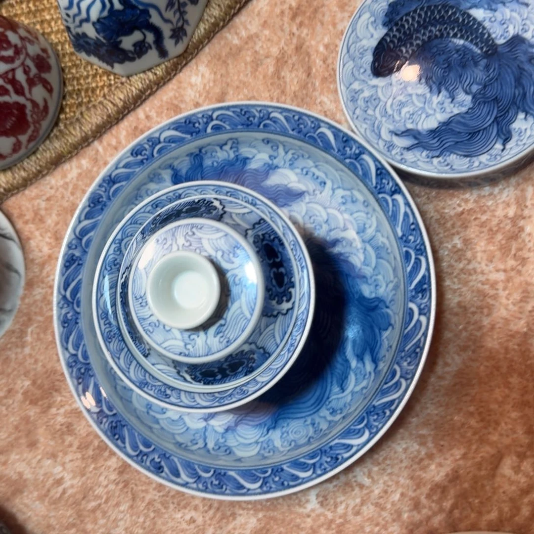 岁***冢摆件手工手绘景德镇陶瓷