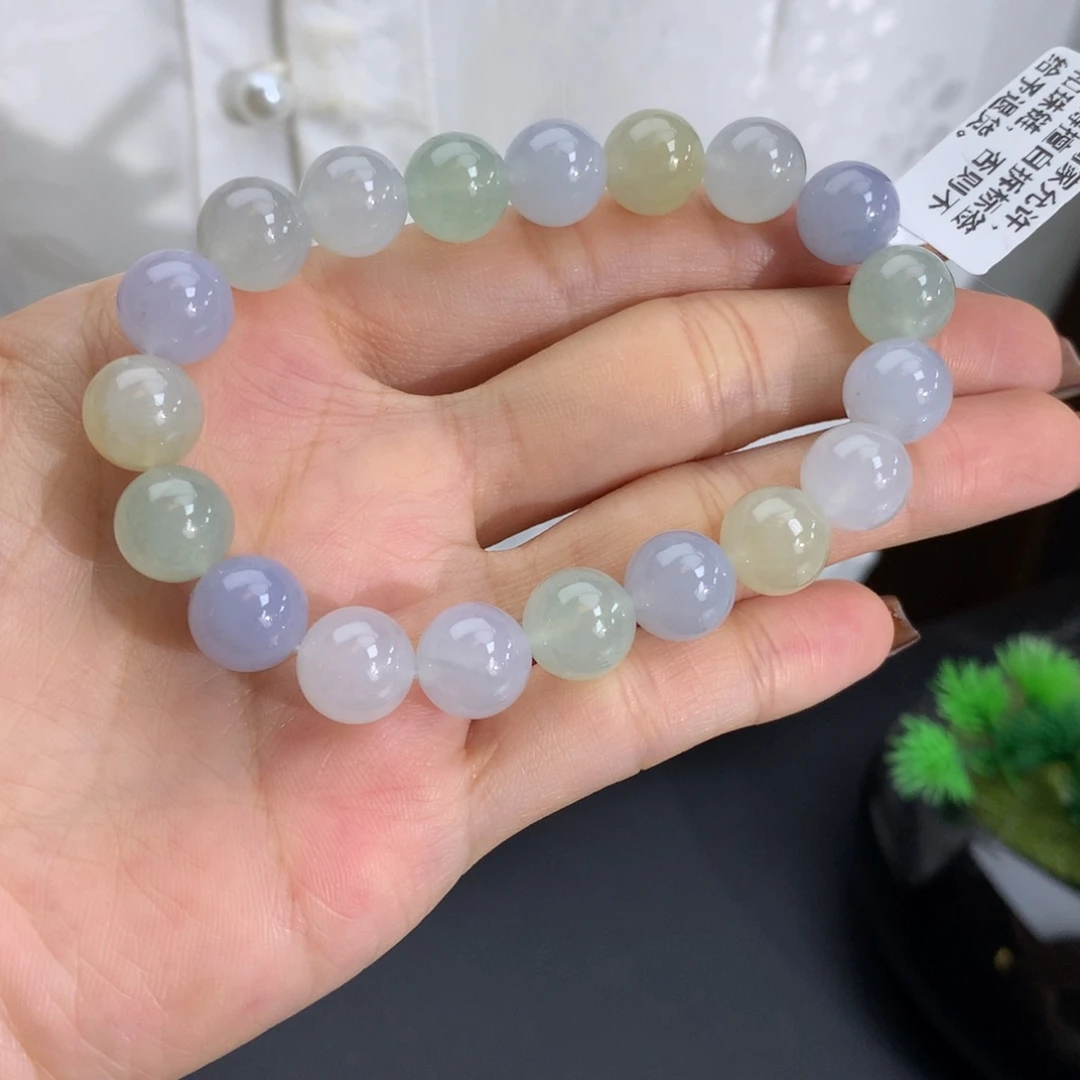 未镶嵌手串翡翠卡6冰胶马卡龙手串