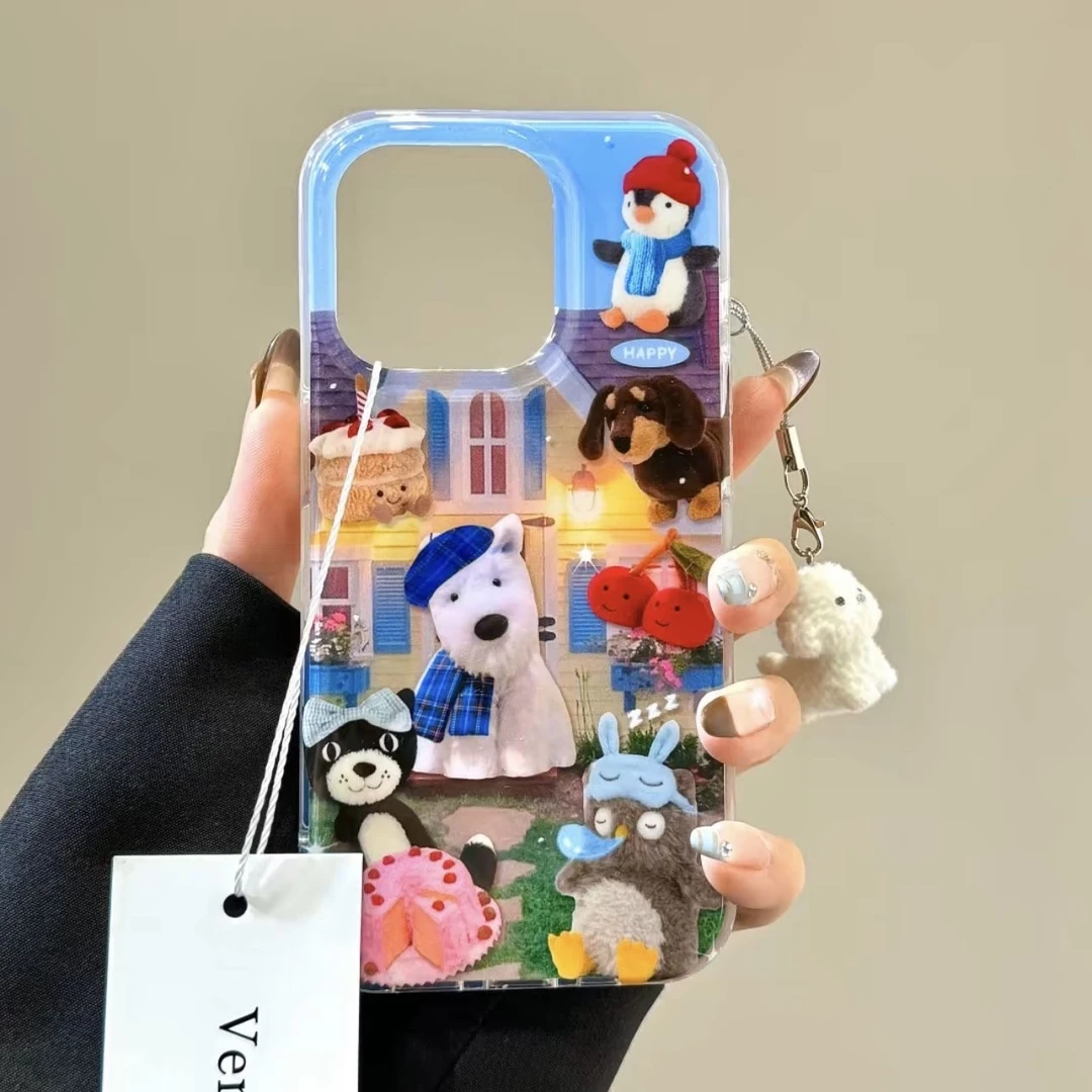 动物狗狗适用iphone16pro手机壳12苹果13/14/15小米vivo华为oppo