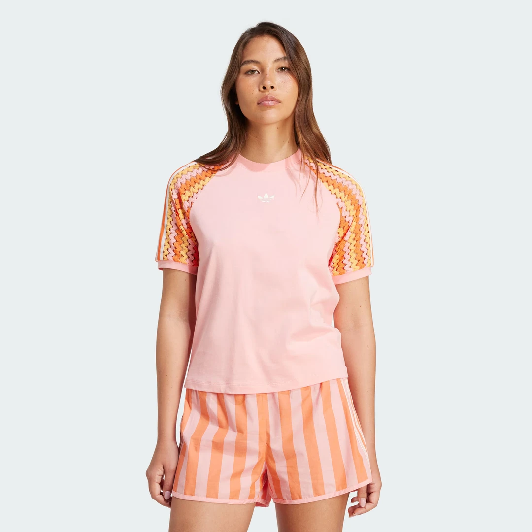 adidas/阿迪达斯三叶草女子夏季经典运动短袖圆领T恤 KC0769