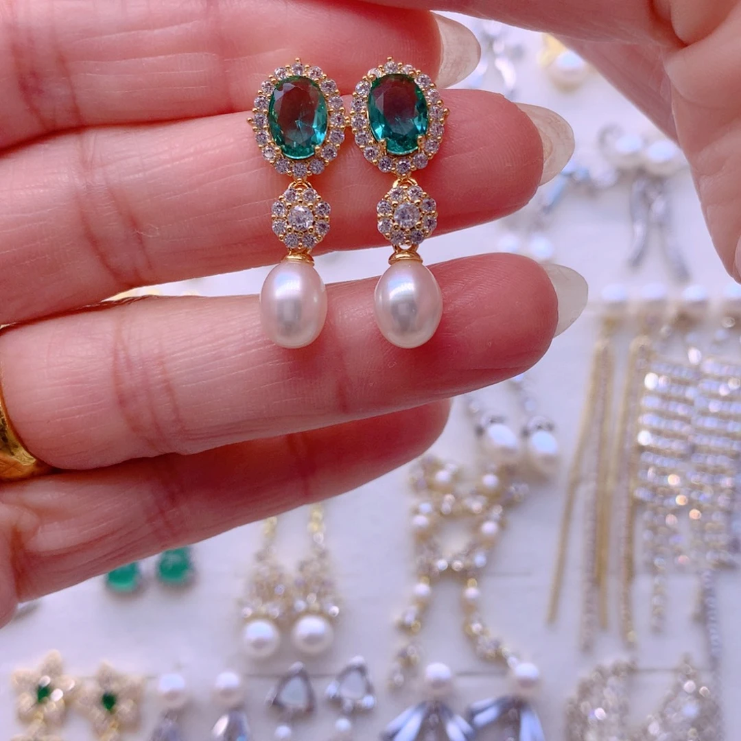 耳饰淡水珍珠合金