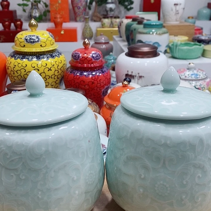 陶瓷摆件储存罐茶叶罐