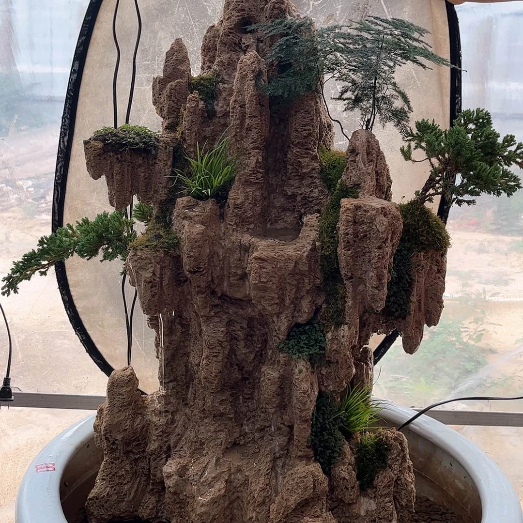 ?****?吉石山水盆景无盆