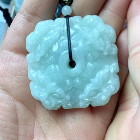 翡翠颈饰未镶嵌天然缅甸翡翠a货