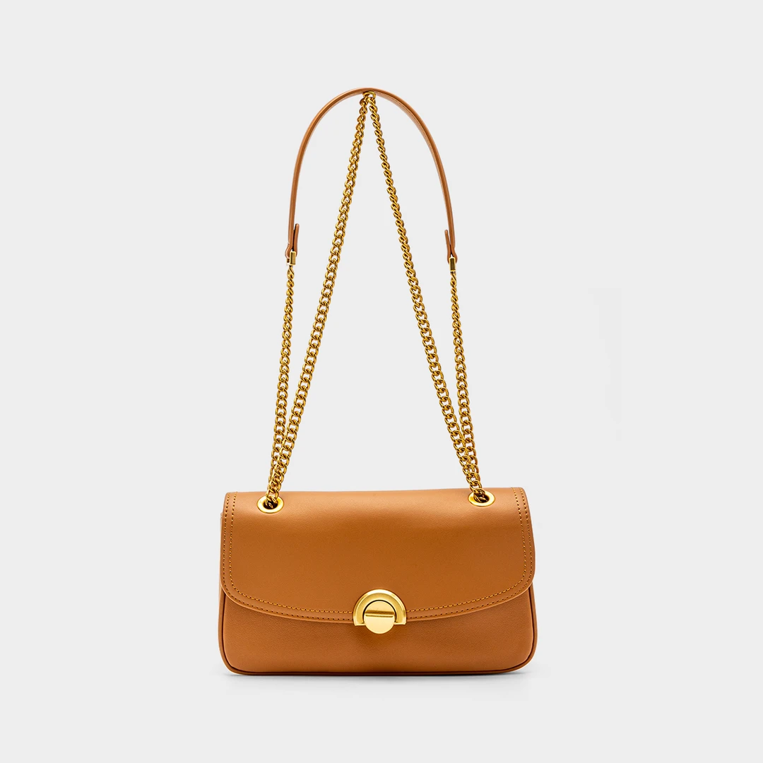 HONGU/红谷百搭单根斜挎包单肩设计师腋下包复古简约风H5156043