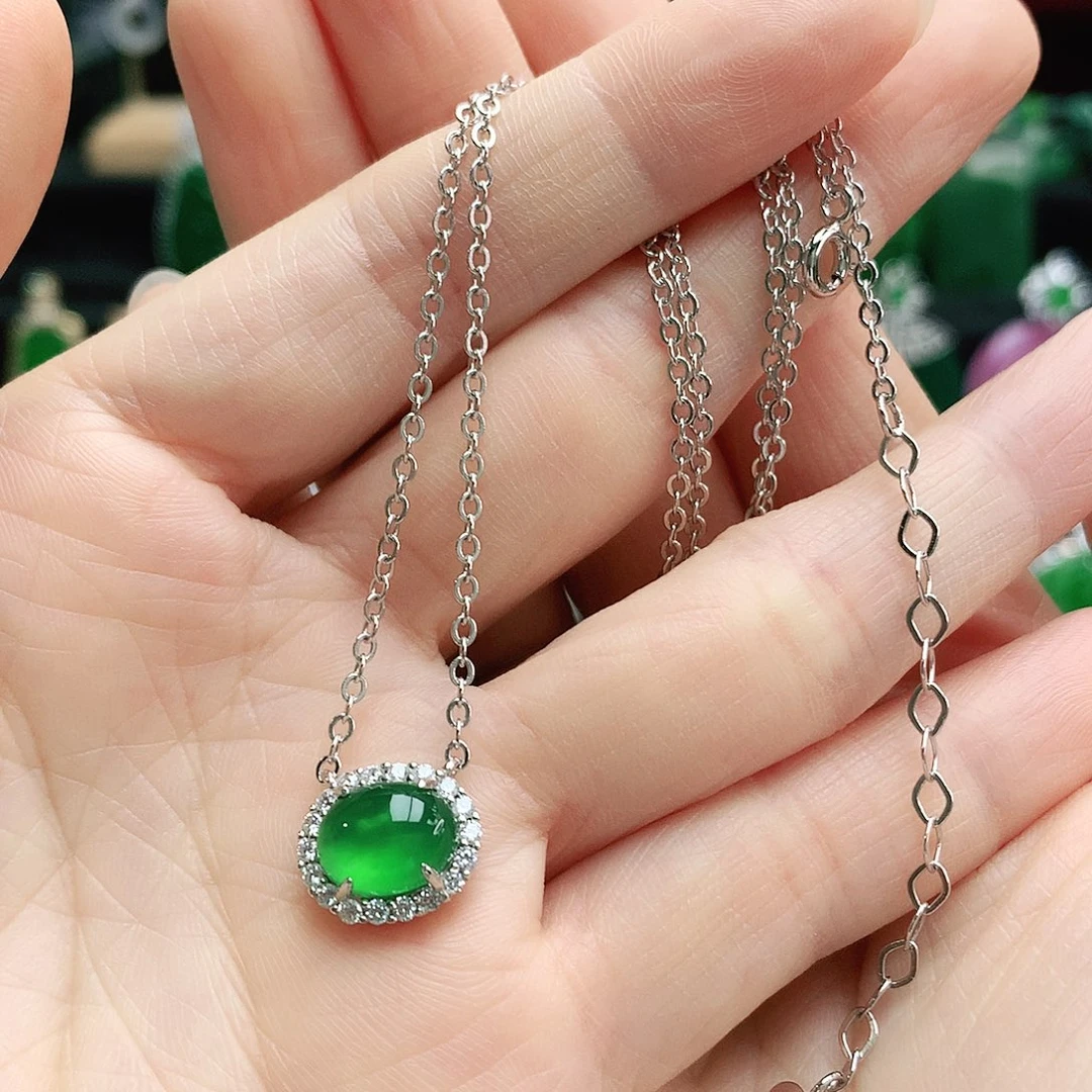 玛瑙/玉髓吊坠银S925镶嵌