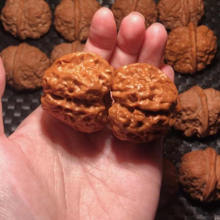 荷***色把件文玩核桃箭毒蛙