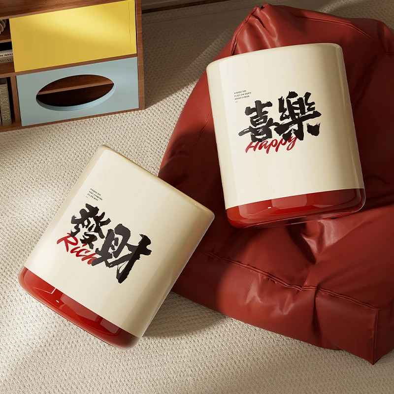 轻奢垃圾桶家用高级感大容量客厅卧室厕所用创意按压式垃圾桶塑料