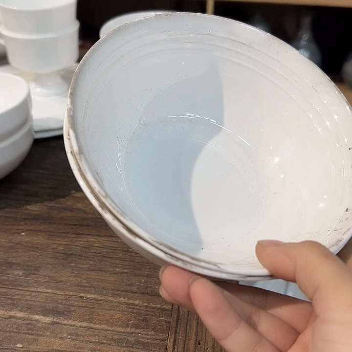 库存尾货内螺纹碗一对口径16