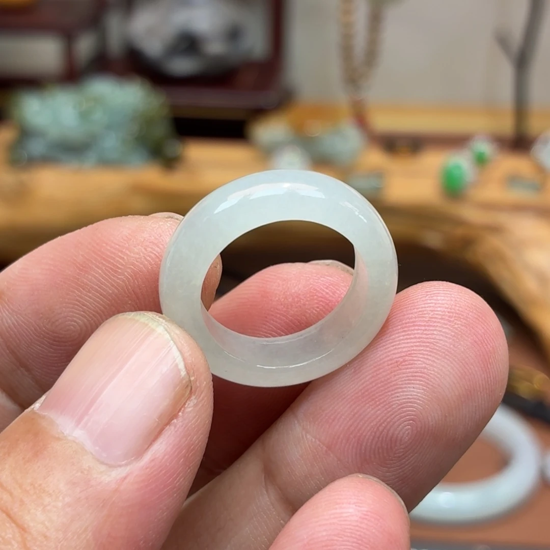 翡翠未镶嵌戒圈14＃
