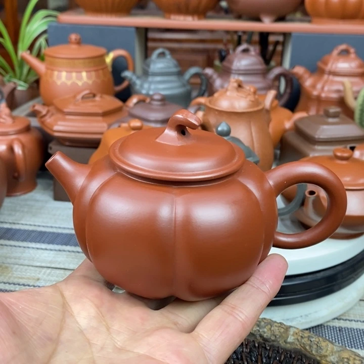 紫砂茶壶南瓜260Cc原矿朱泥新年特惠价