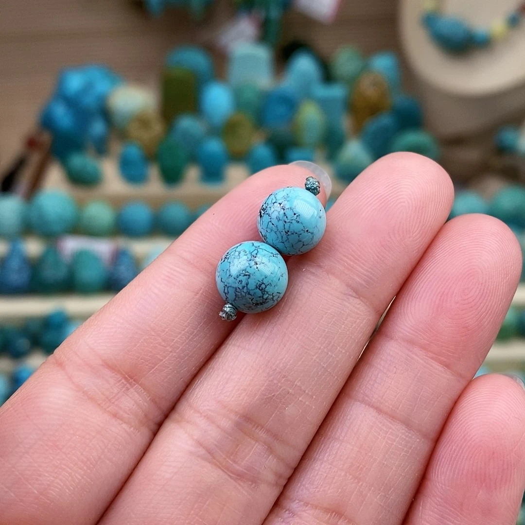 绿松石珠宝奇石未镶嵌