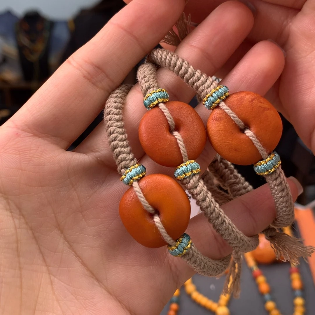 蜜蜡手绳未镶嵌多样性发一