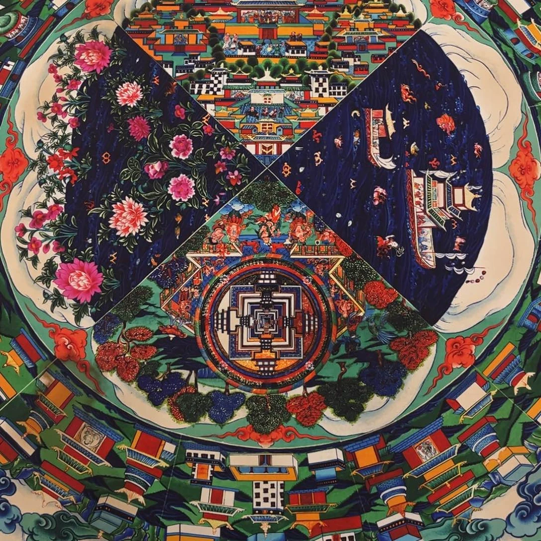 吊坠唐卡卷轴16027