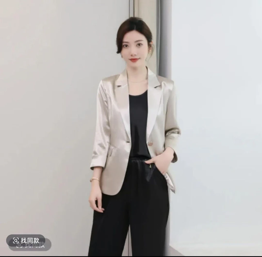 2025-889设计师西装修身气质显瘦百搭