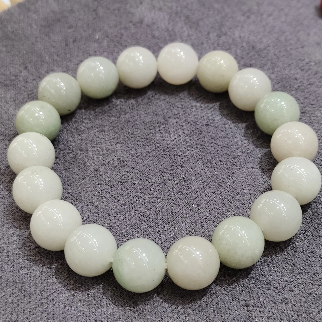 佘太翠东陵玉手串10mm手串时尚百搭冷艳玉石手串圆珠大咪数天然