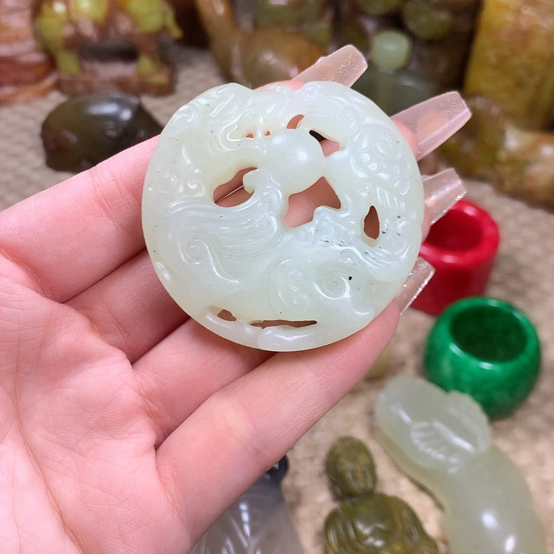 白玉菩提吊坠挂件