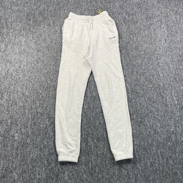 99新 Celine/思琳 6084/灰白色刺绣休闲运动裤长裤/XS码/99新