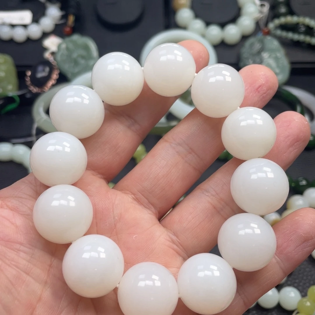 和田玉未镶嵌手链