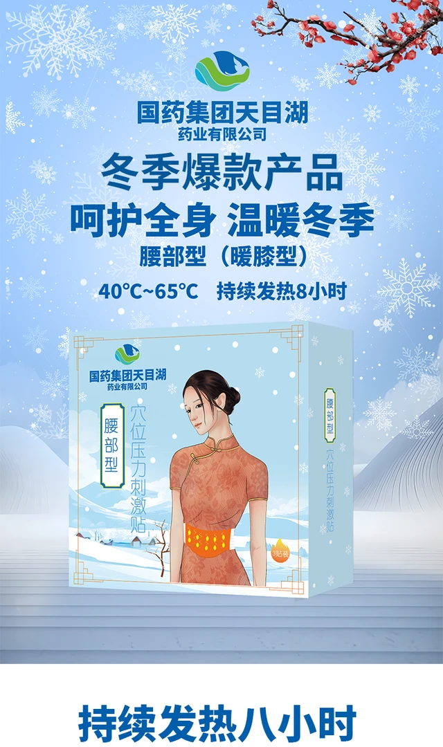 国药天目湖 暖腰贴腰部暖宝宝