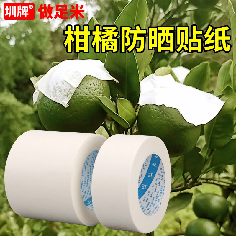 柑橘防晒纸贴纸脐橙防太阳果专用贴高透气水果晒伤修复美纹纸