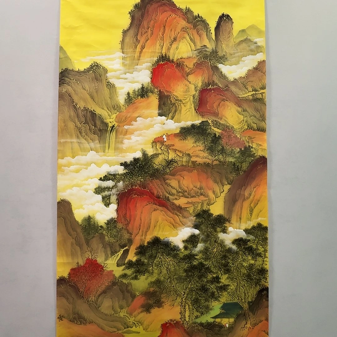 国画四尺山水画作品