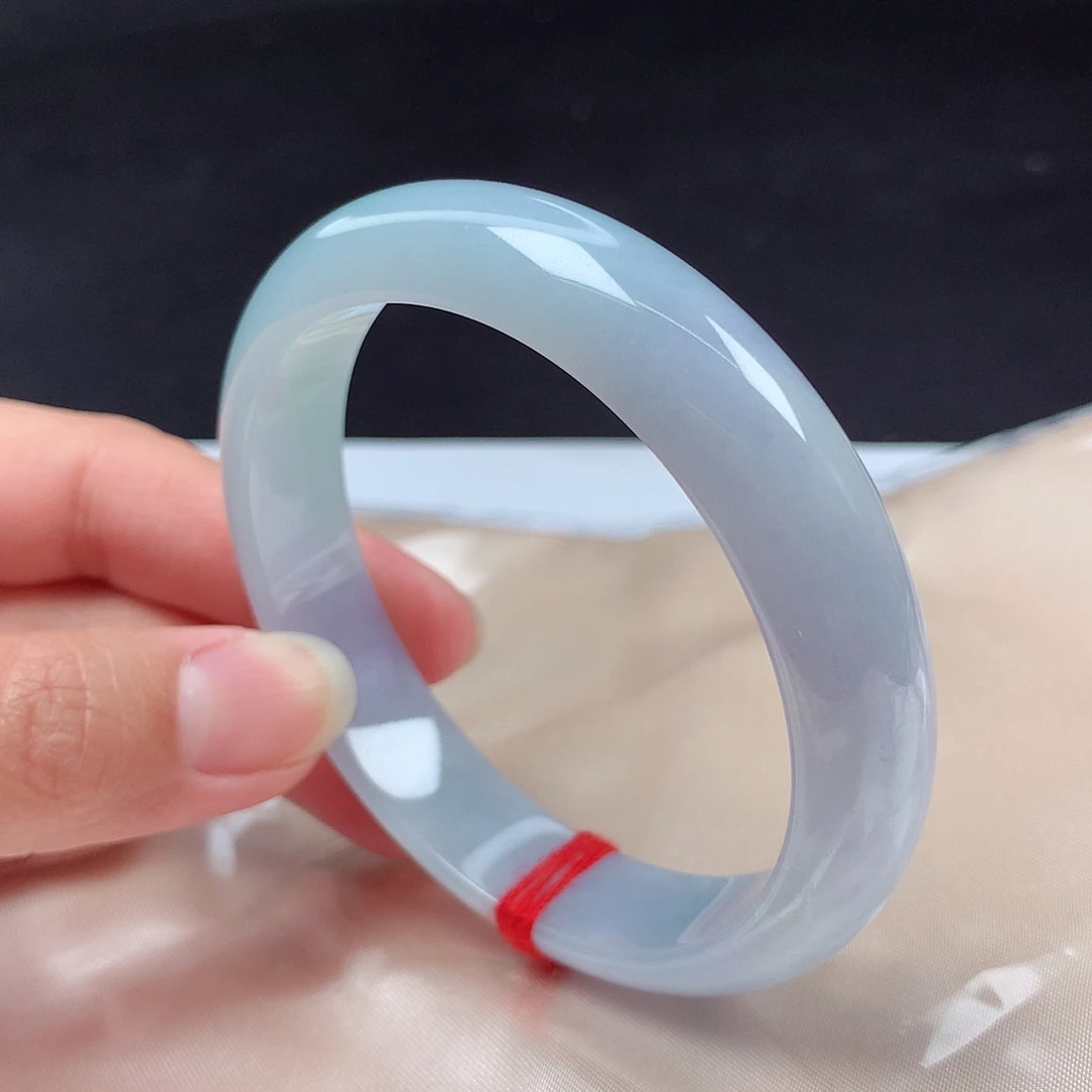 翡翠未镶嵌手镯59圈h8627