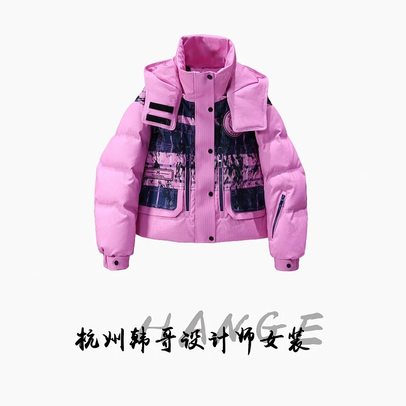 【韩哥女装】2025冬季新品初荷红90绒高蓬松加厚羽绒服265116