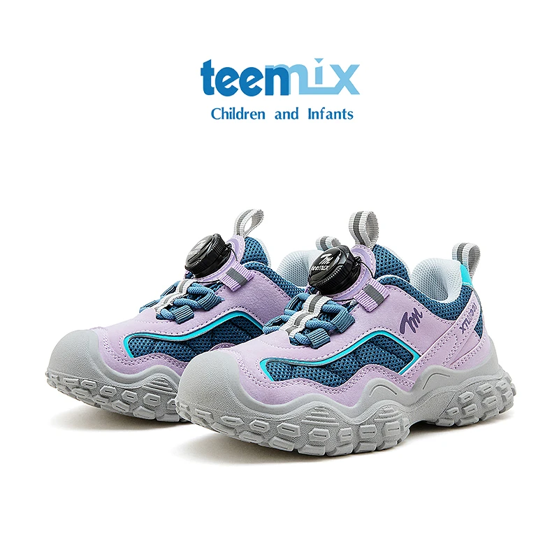Teemix/天美意童鞋女童中大童网面秋季透气旋钮扣防滑男童运动鞋
